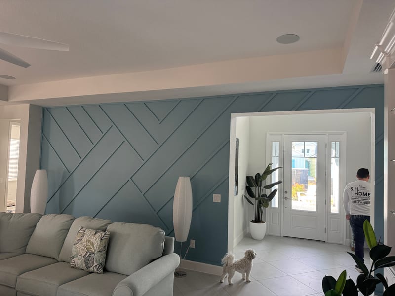 Large Format Porcelain Tile Living Room