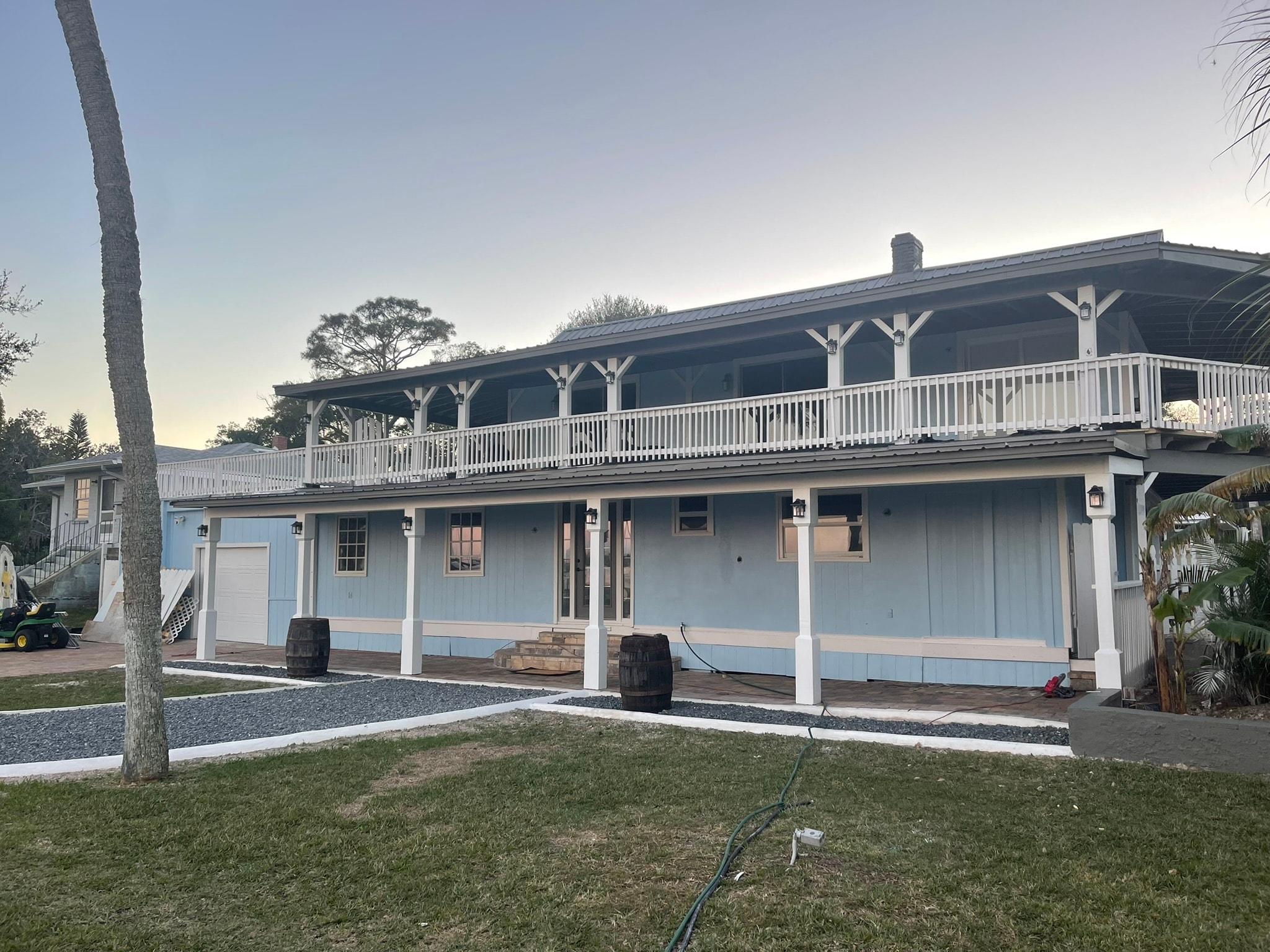 McCoy House after — rear exterior with pool area
